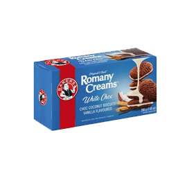 BAKERS ROMANY CREAM WHITE CHOC 200GMS