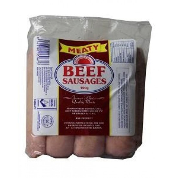 Farmers Meaty Beef Sausages 400gm