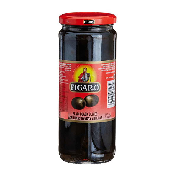 Figaro Plain Black Olives 340gm
