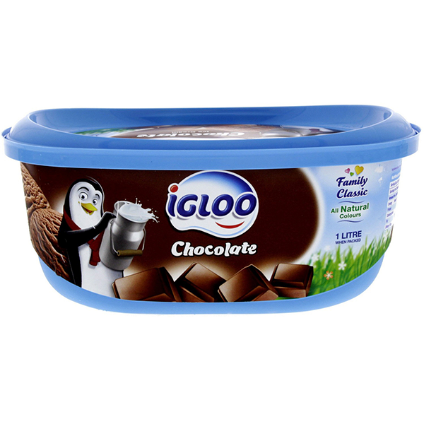 Igloo Chocolate Ice Cream 1ltr