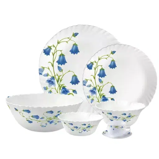 La Opala Dinner Set Blue Bells Classique 20 Pieces LB020
