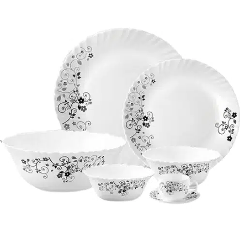 La Opala Dinner Set Mystrio Black Classique 20 Pieces LM020