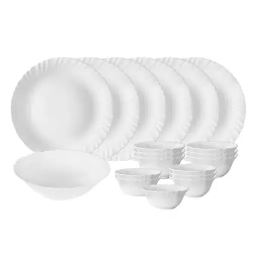 La Opala Dinner Set White Classique 20 Pieces LC020