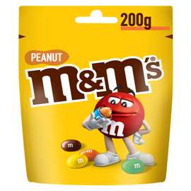 M & M PEANUTS 200GM LO