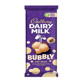 SA CAD DAIRY MILK BUBBLY TOP DECK 87GRM