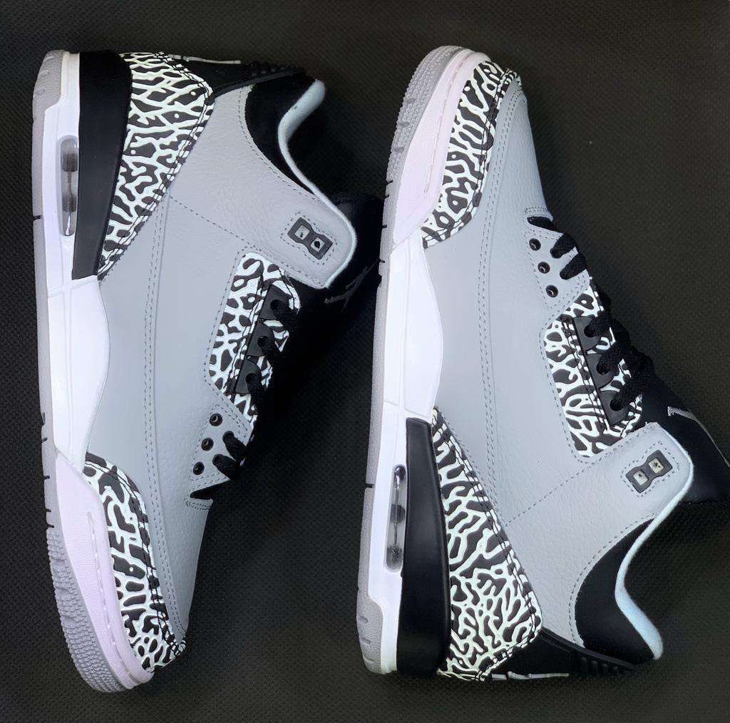 Air Jordan 3 Retro Bp Wolf Grey Sneakers