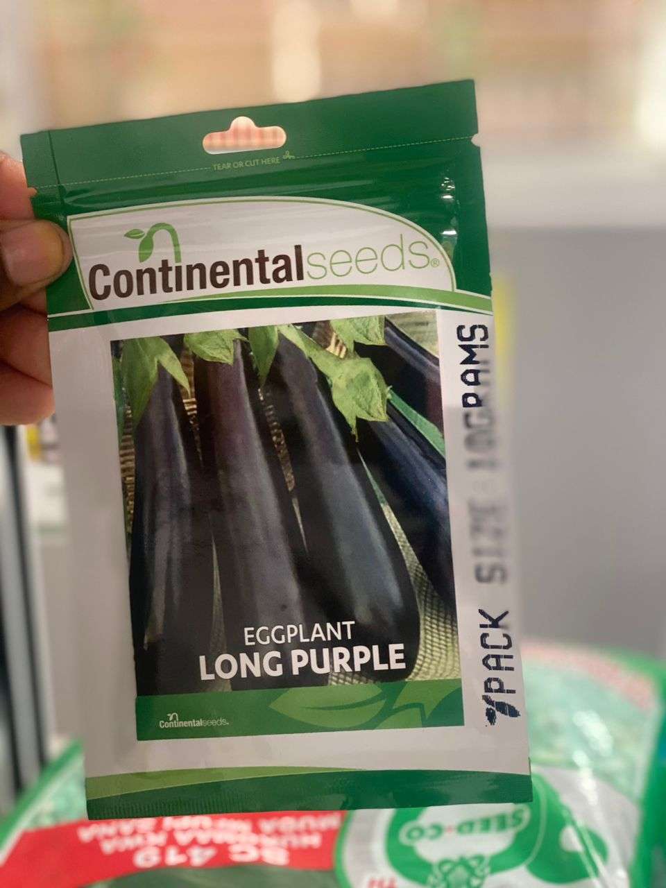 Continental Seeds Eggplant Long Purple - 10 gm