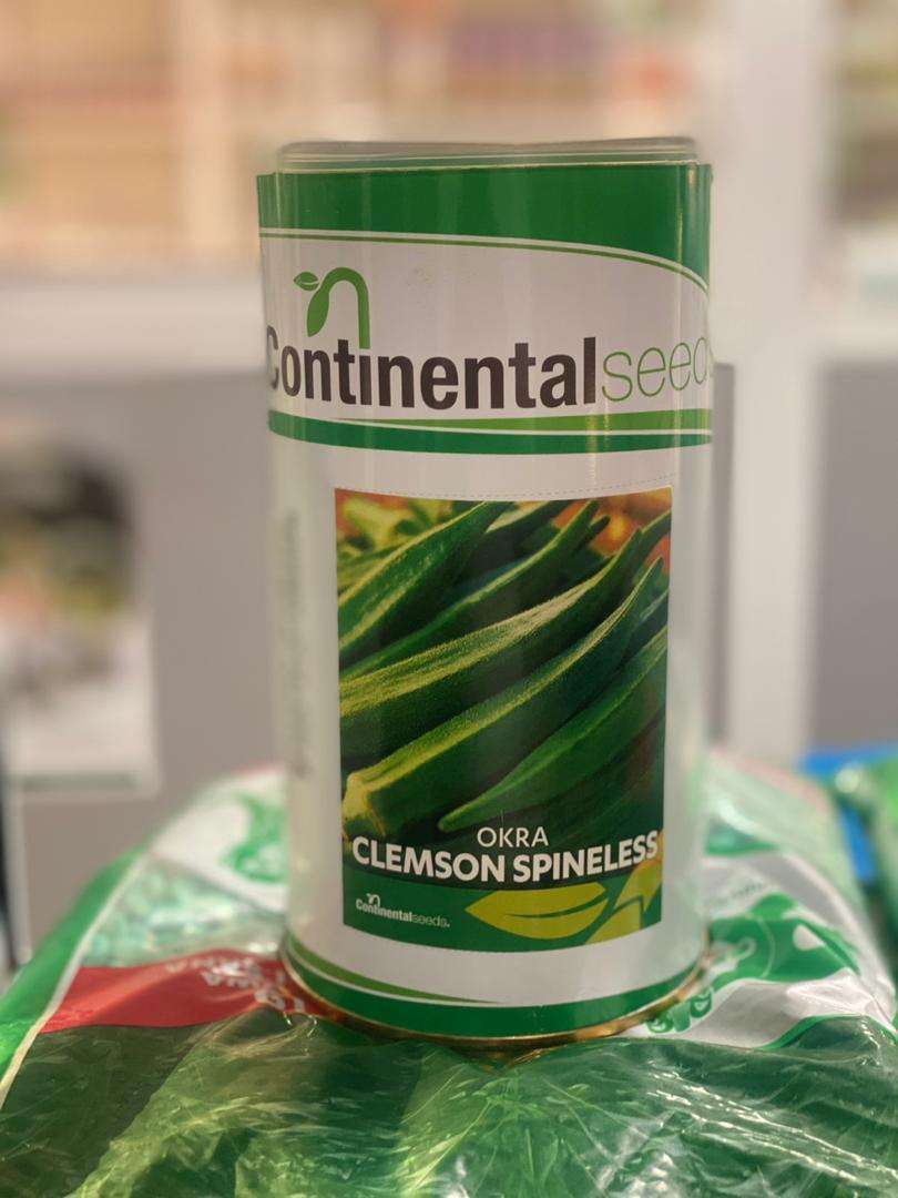 Continental Seeds Okra Clemson Spineless - 500 gm