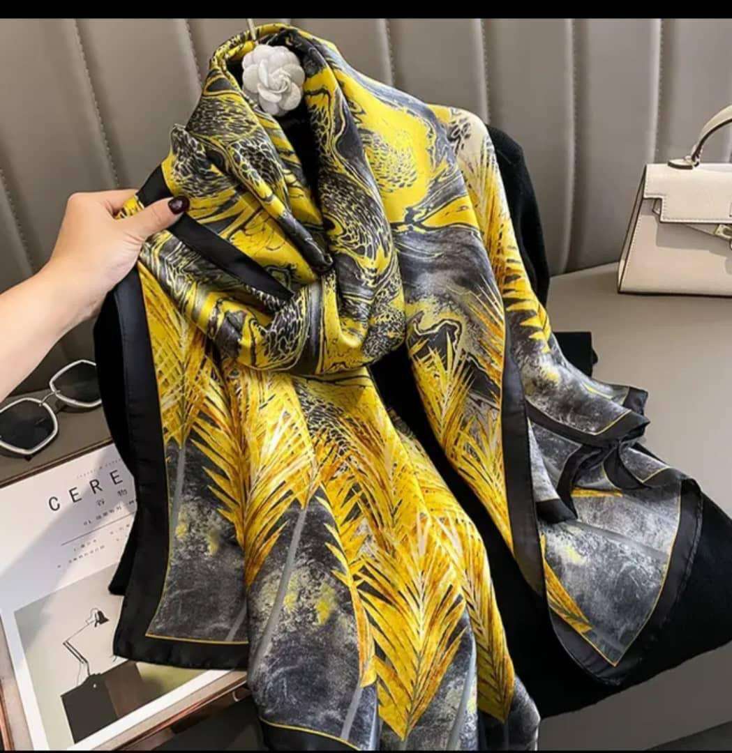 Custom Ladies Long Large Silk Scarf Stoles Luxury Designer Inspired Silk Scarves for Women