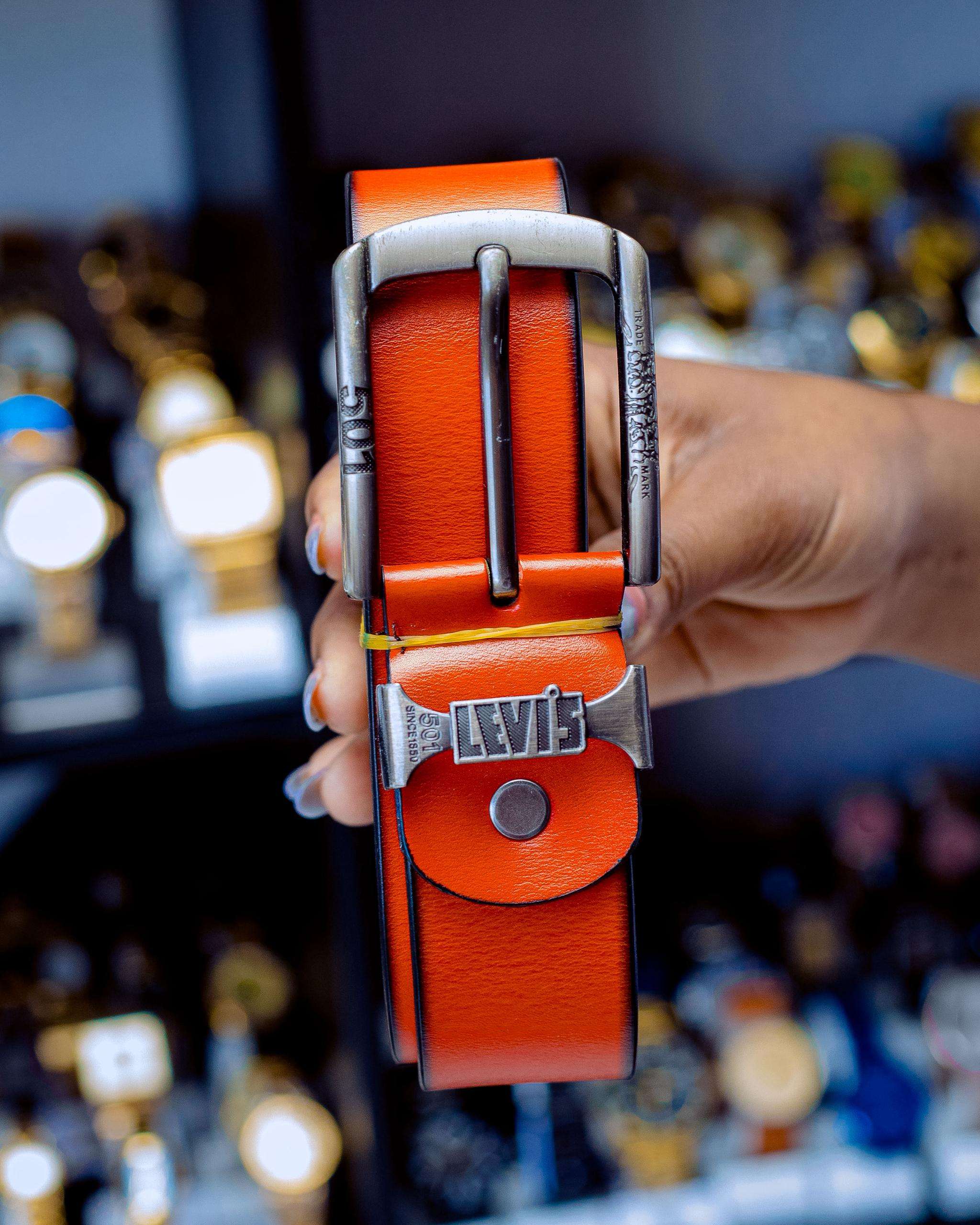 Levis men leather belt