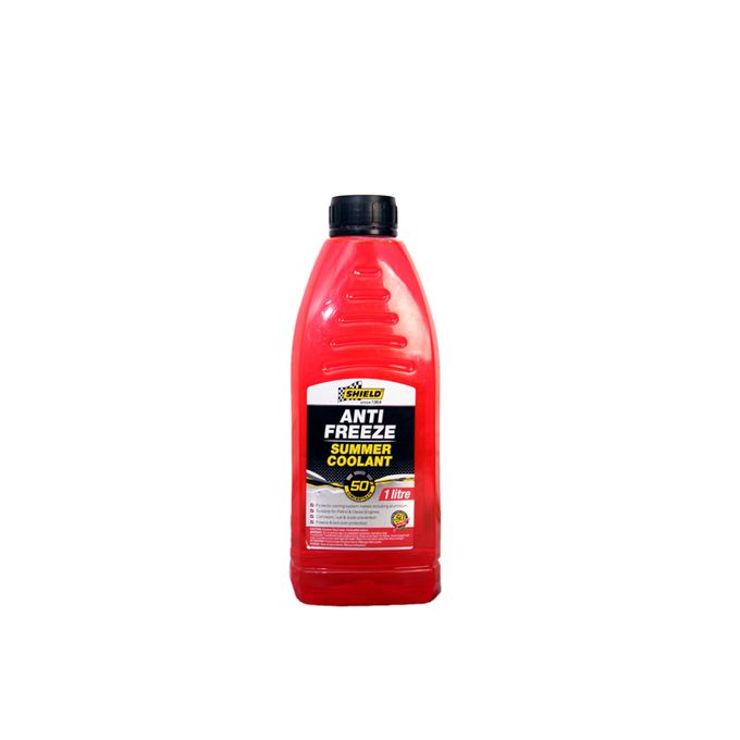 SHIELD ANTI-FREEZE & SUMMER COOLANT - 50% RED 1LT SH1235