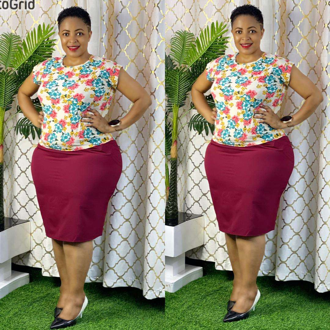 Skirt and blouse