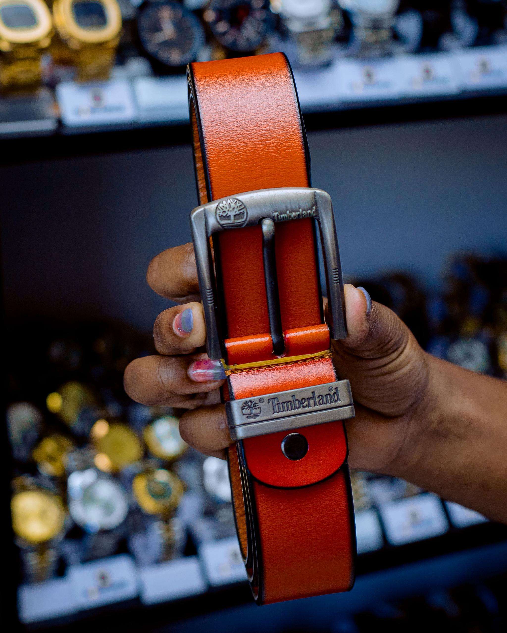 Timberland men leather belt