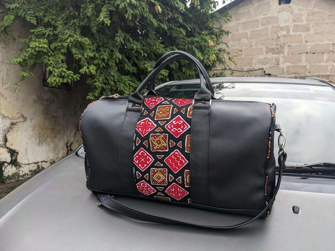 Unisex Leather Bag, Stylish Travel Weekender, Hipster Leather Travel Bag