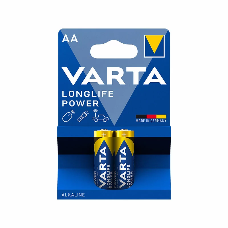 VARTA BATTERY LONGLIFE POWER AA 2'S