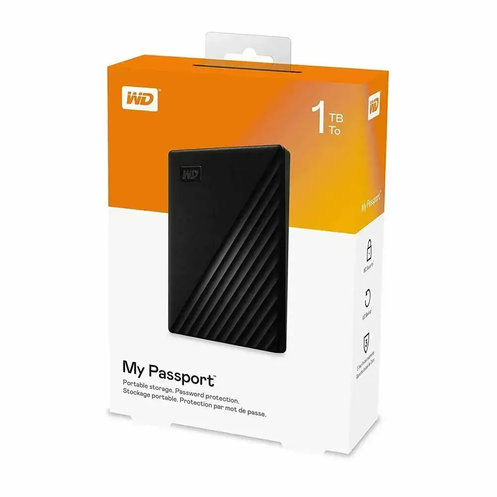 WD 1TB My Passport Portable External Hard Drive