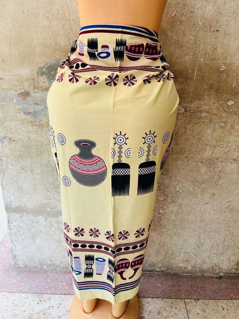 Women's Beach Long Sarong Swimsuit Coverups Chiffon Scarf with Tassels Bathing Suit Skirt Bikini Wraps for Women Swimwear Multicoloured (African Vikoi)